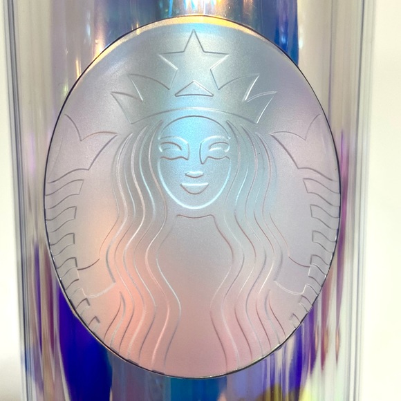NEW Summer 2020 Starbucks Clear Iridescent Tumbler - Picture 7 of 15